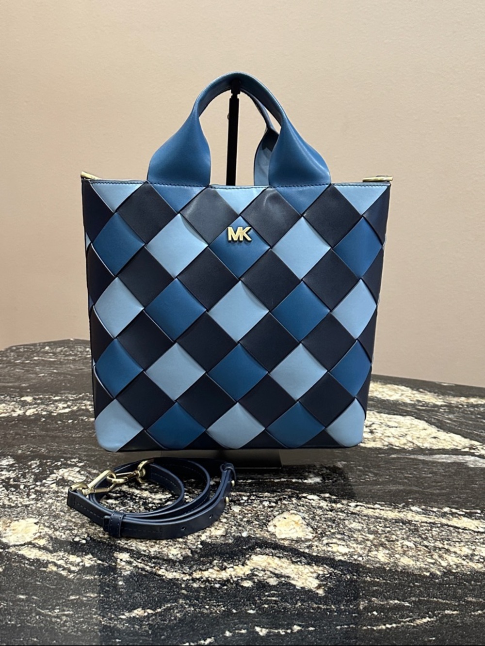 Michael Kors Mott Woven Leather Tote - Picture 2 of 13